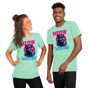 Meow-tastic Vibes-Unisex T-Shirt - Image 6