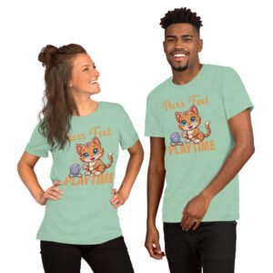 Purr-fect Playtime-Unisex T-Shirt - Image 4