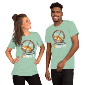 Spin Your Wheels-Unisex T-Shirt - Image 4