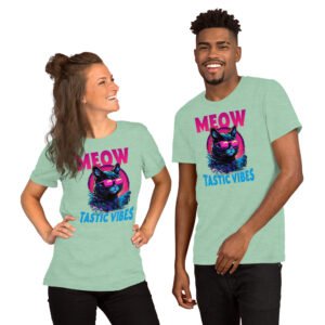 Meow-tastic Vibes-Unisex T-Shirt - Image 4