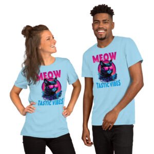 Meow-tastic Vibes-Unisex T-Shirt - Image 5