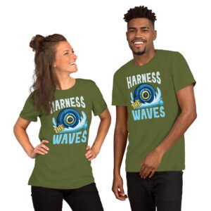 Harness the Waves-Unisex T-Shirt - Image 3