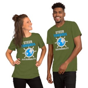 Steer Towards Sustainability-Unisex T-Shirt - Image 4