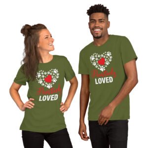 Pawsitively Loved-Unisex T-Shirt - Image 3