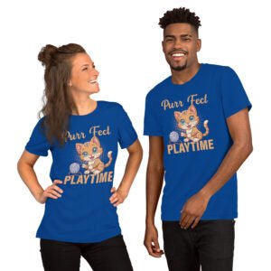 Purr-fect Playtime-Unisex T-Shirt - Image 2
