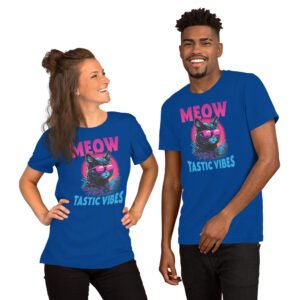 Meow-tastic Vibes-Unisex T-Shirt - Image 2