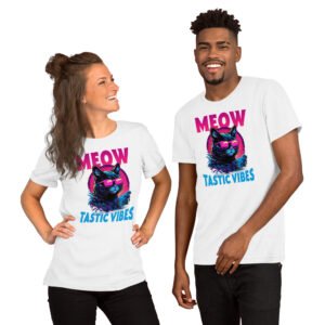 Meow-tastic Vibes-Unisex T-Shirt - Image 7